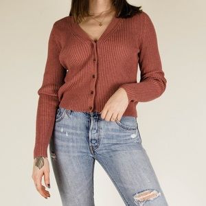 gap ribbed knit cardigan